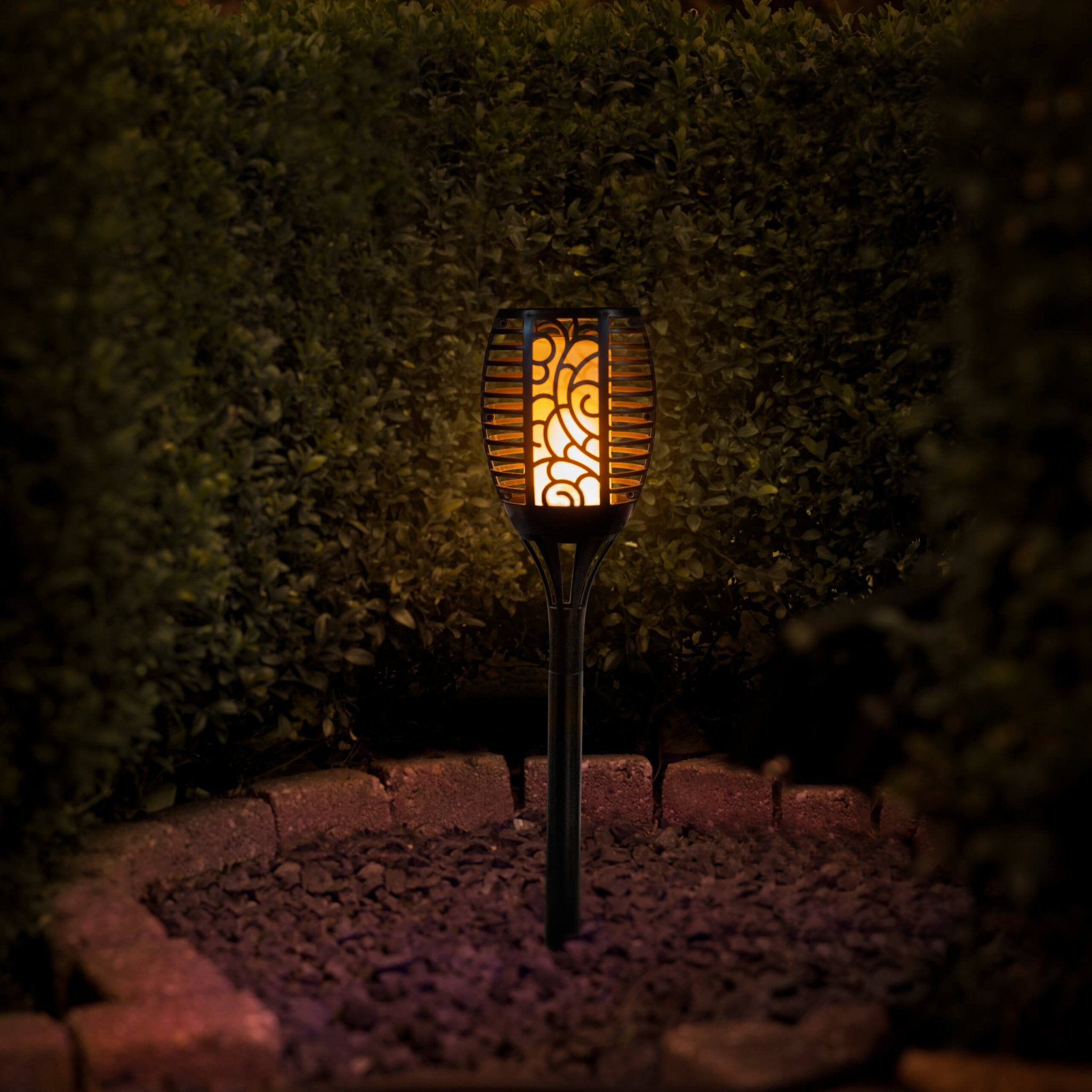 3in1 Solar Tuinlamp Fakkel met sensor - Priklamp, Wandlamp en tafellamp in 1 - 41 cm - LED.nl