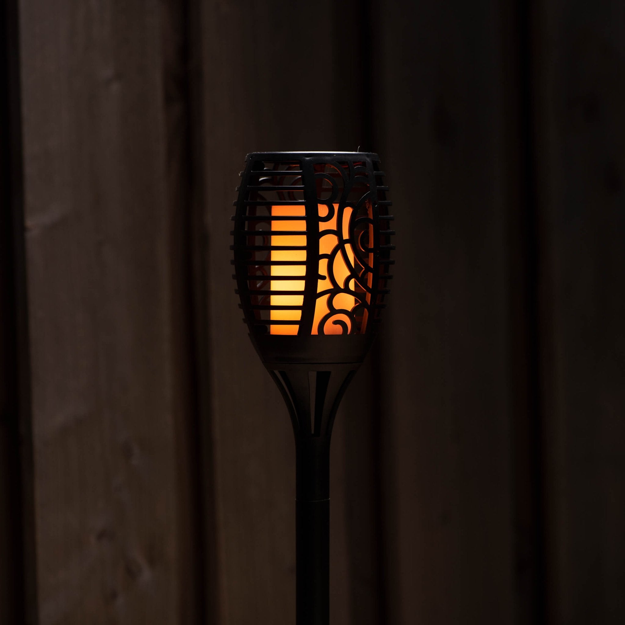 3in1 Solar Tuinlamp Fakkel met sensor - Priklamp, Wandlamp en tafellamp in 1 - 41 cm - LED.nl