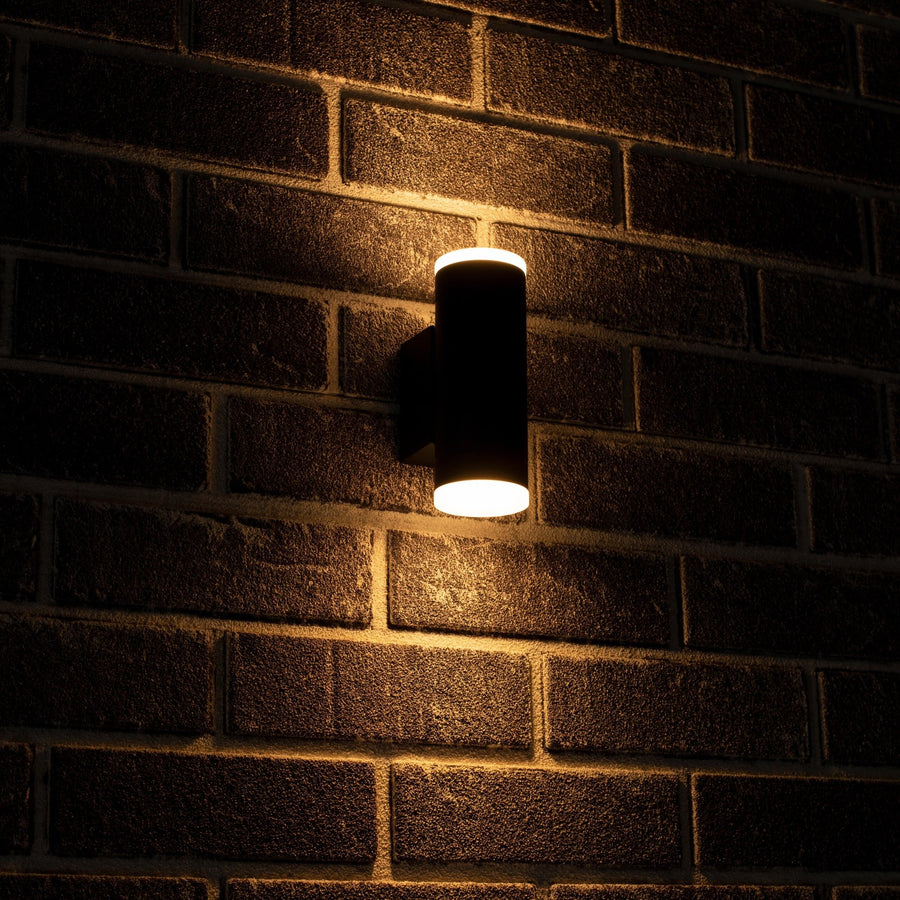 2 pack LED's Light AllWeather dubbele buitenlamp - Schijnt naar boven & beneden - IP44 - Antraciet Buitenlampen LED.nl