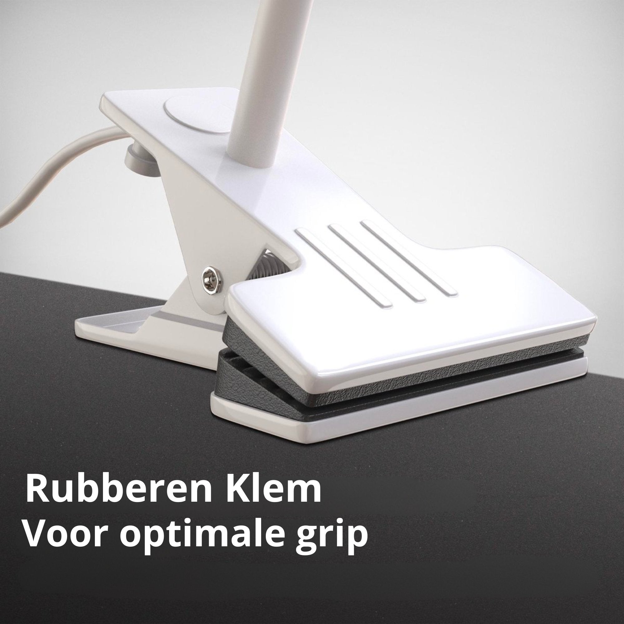 B.K.Licht - Bureau klemlamp - Wit - Leeslamp met klem - 3000K - 4.5W - LED.nl