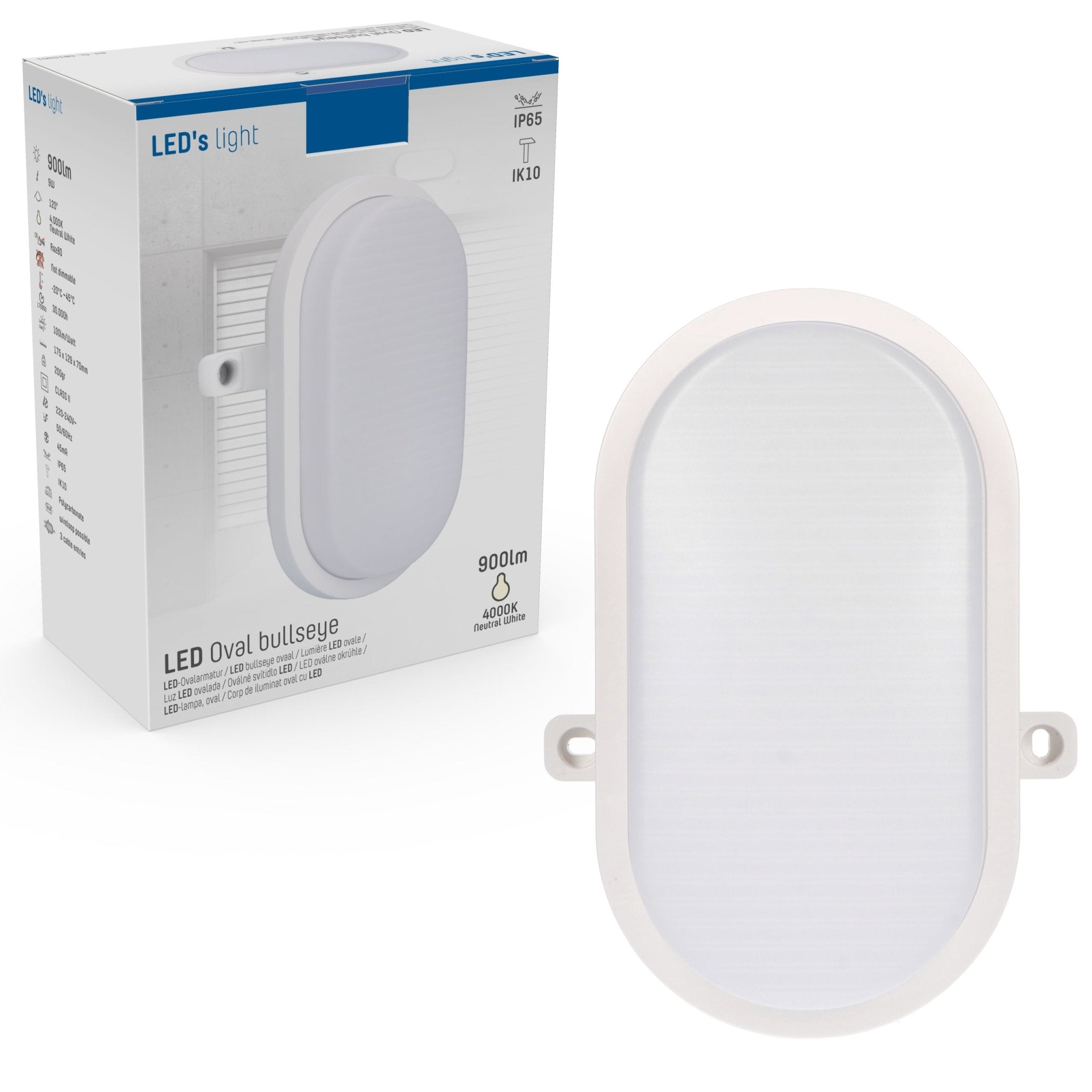 Bull Eye Plafondlamp Wandlamp - IP65 Waterdicht - voor binnen en buiten - 18 cm - LED.nl
