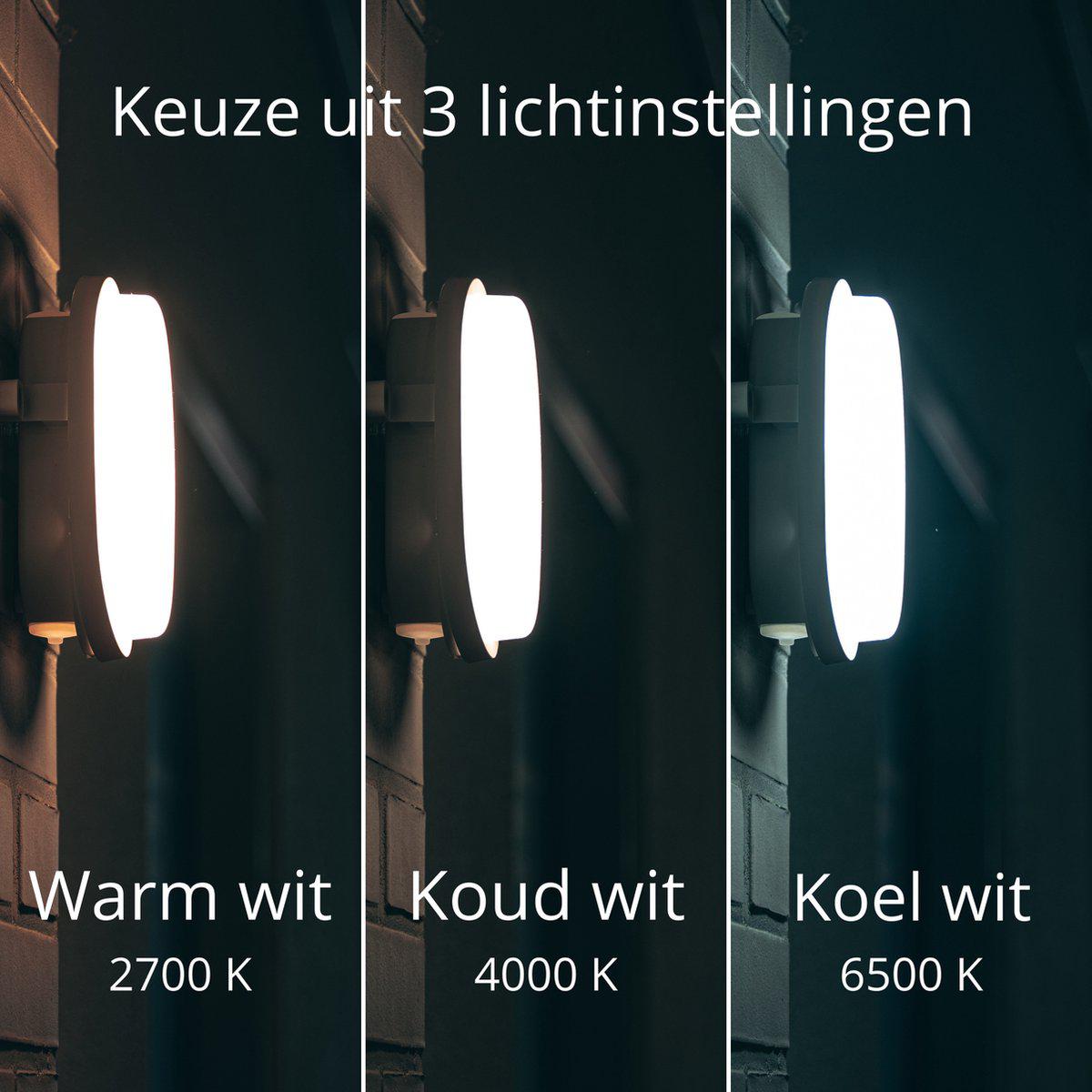 CCT Bull Eye Lamp voor plafond & wand - IP65 - Geschikt voor binnen en buiten - 18 cm - LED.nl