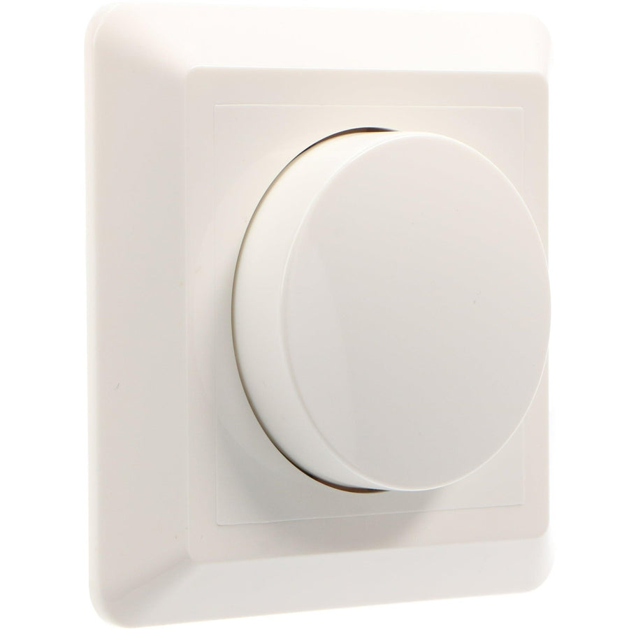 LED's Light Complete Dimmerknop met Frame - Wit - Past in frames van GIRA, JUNG, Busch-Jaeger Dimmers LED.nl