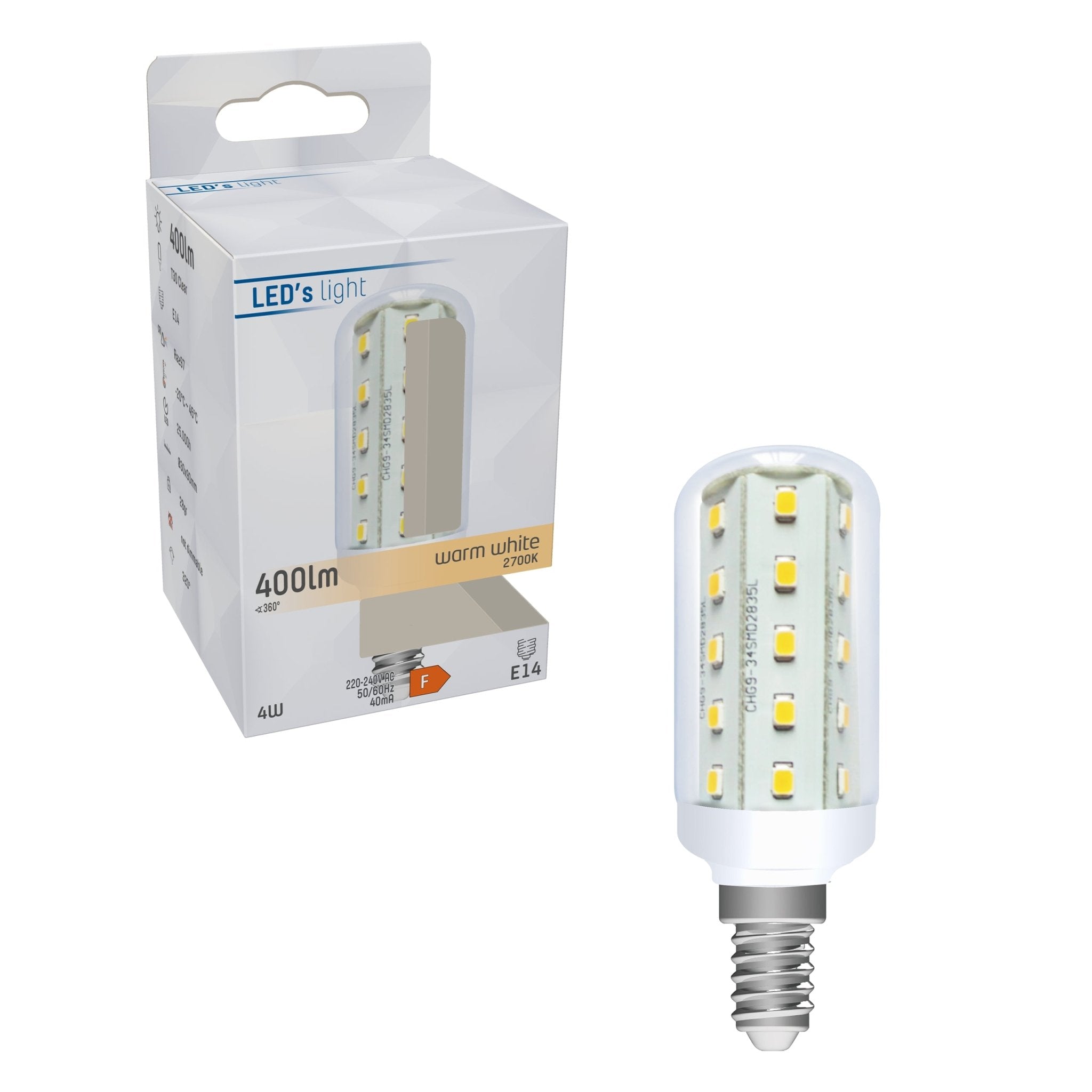 ColorPro LED Lamp E14 - T30 Buis - Kleurweergave index 97 - Warm wit - 4W (35W) - LED.nl
