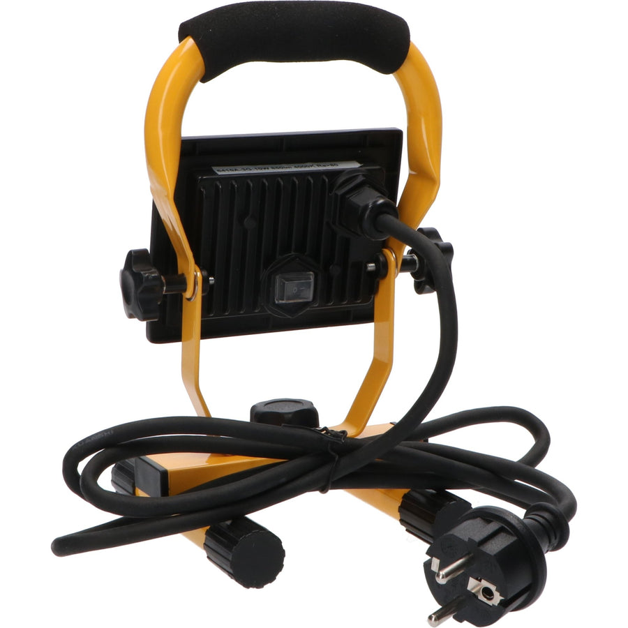 LED-Arbeitsleuchte – Netzbetriebene Arbeitsleuchte – 10 W, 850 lm, 4000 K, kompakte LED-Baustelle – faltbar und drehbar - LED.de