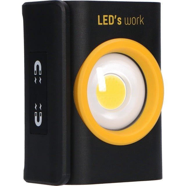 LED's Work Compact LED Work Lamp 1000 - With rechargeable battery - Dimmable in 10 steps - IP65 - LED.nl