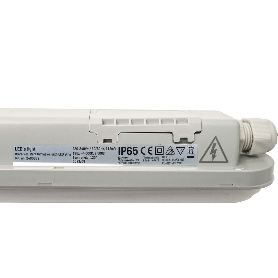 2 PACK - LED's Light Universele LED TL verlichting compleet 120 cm - voor binnen en buiten - 2500 lm TL verlichting LED.nl