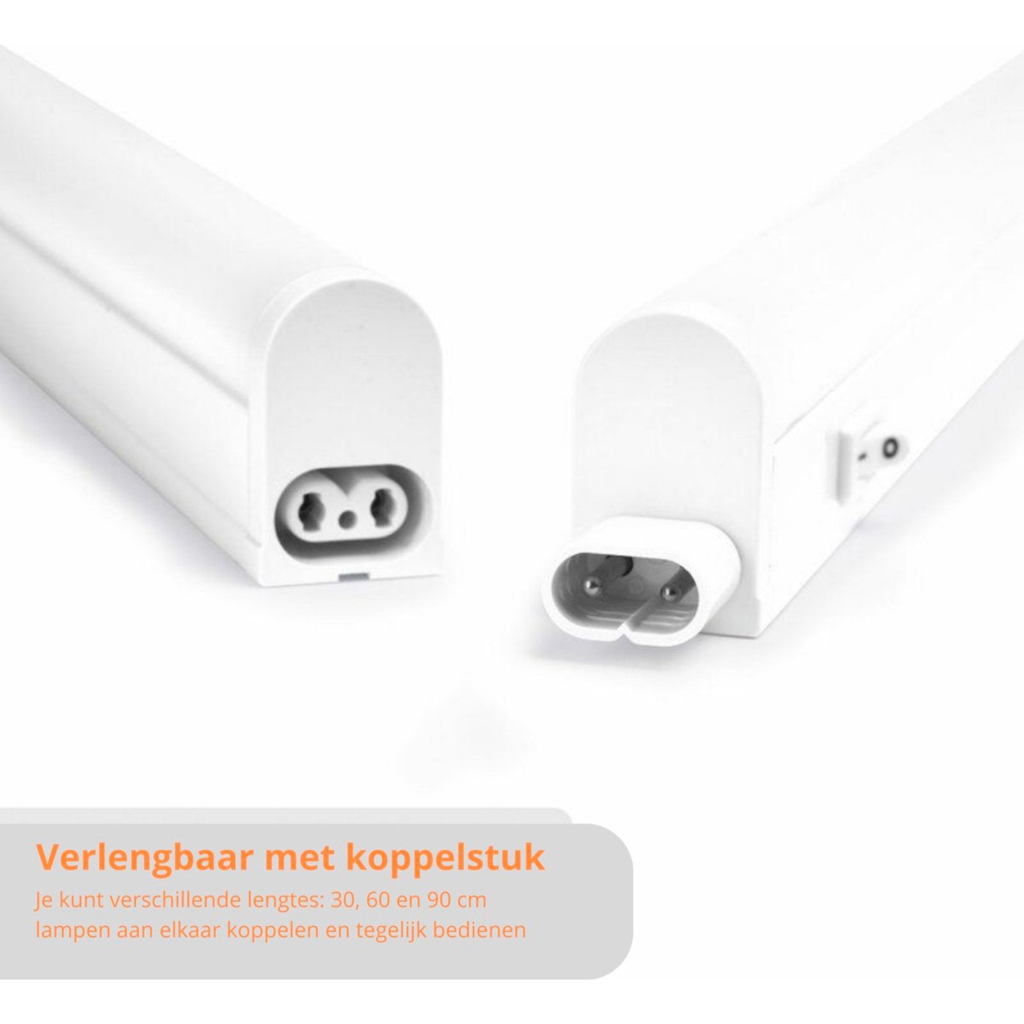 Complete LED Onderbouwverlichting 30 cm - Met koppelstuk en voeding - 4000K - LED.nl