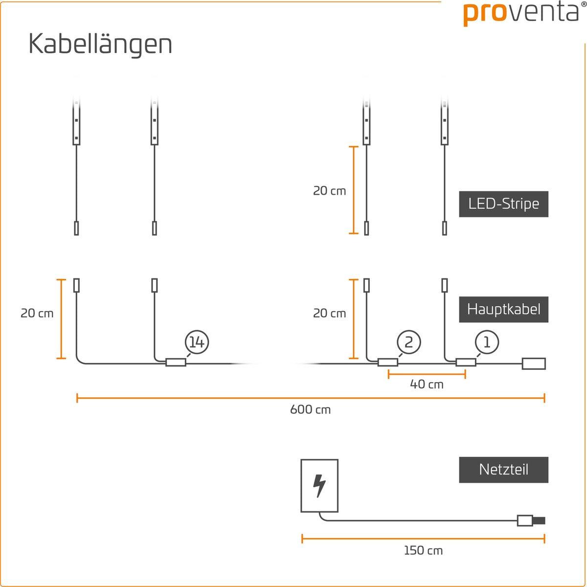 Complete LED Trapverlichting set - 15 treden x 80 cm - Lengte aanpasbaar - Warm wit licht - LED.nl
