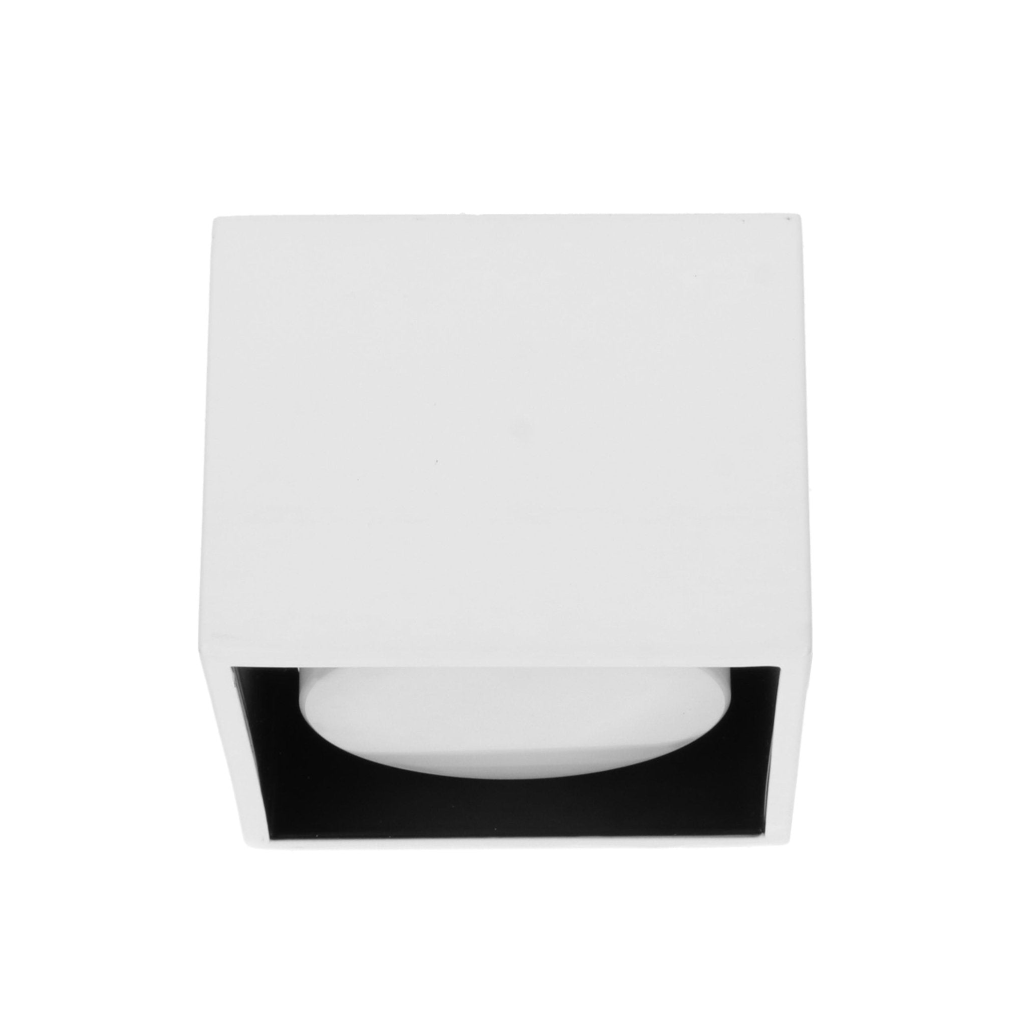 Cube Plafondlamp met 1 lichtpunt - Draaibaar licht -  Staal - 10 x 8 cm - Wit - LED.nl