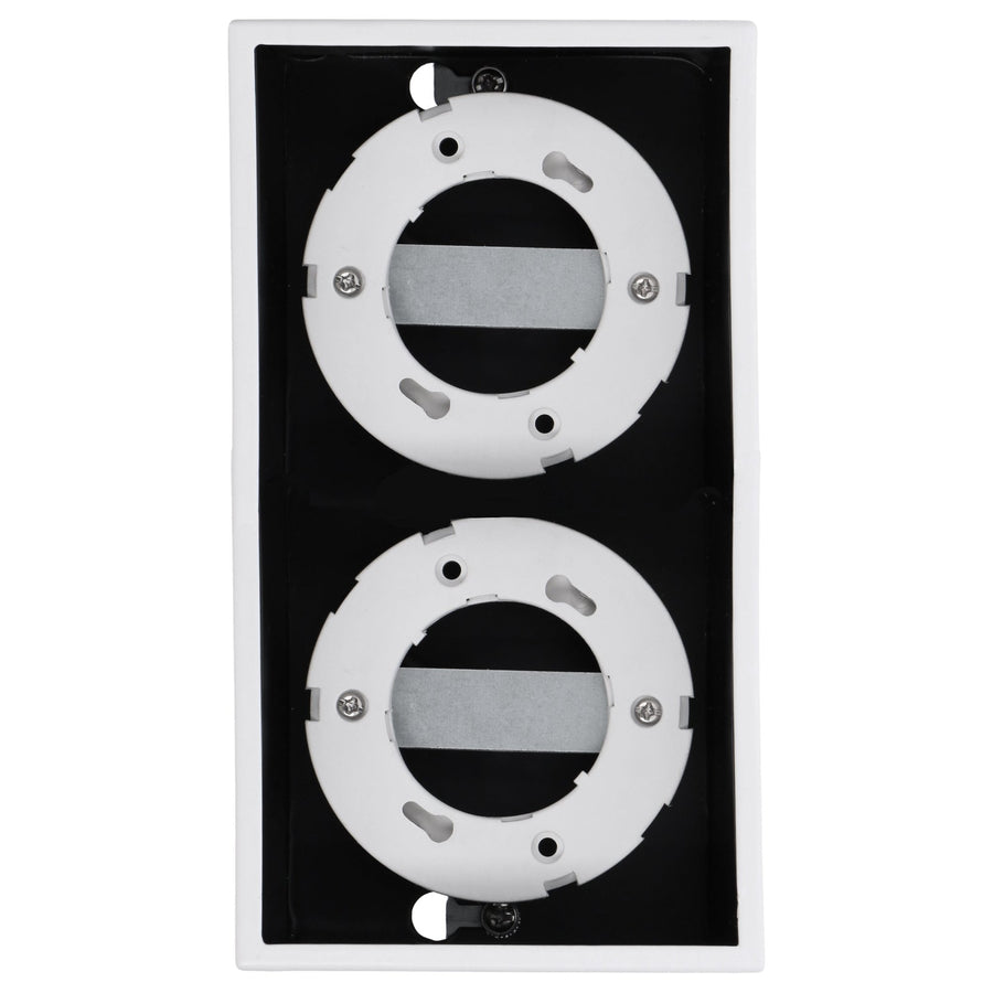 LED's Light Cube LED Plafondlamp - 2 lichtpunten - Draaibaar licht - Staal - 20 x 8 cm - Wit Plafondlampen LED.nl
