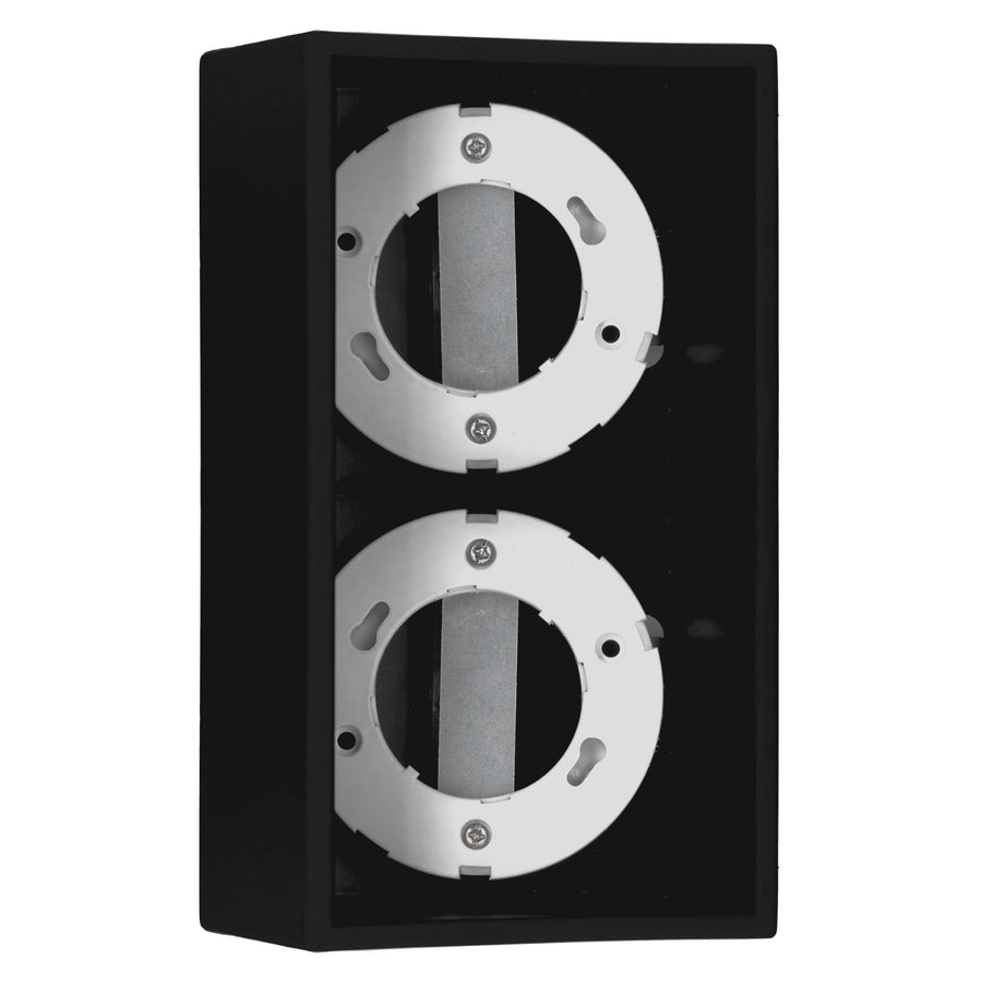 LED's Light Cube LED Plafondlamp - 2 lichtpunten - Draaibaar licht - Staal - 20 x 8 cm - Zwart Plafondlampen LED.nl