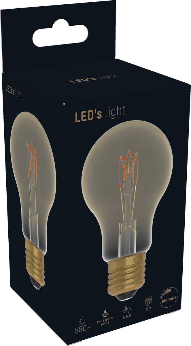 DecoDim LED Filament Lamp Goud E27 - Dimbaar - Extra warm wit - Ø 6 cm - 2.5W (15W) - LED.nl