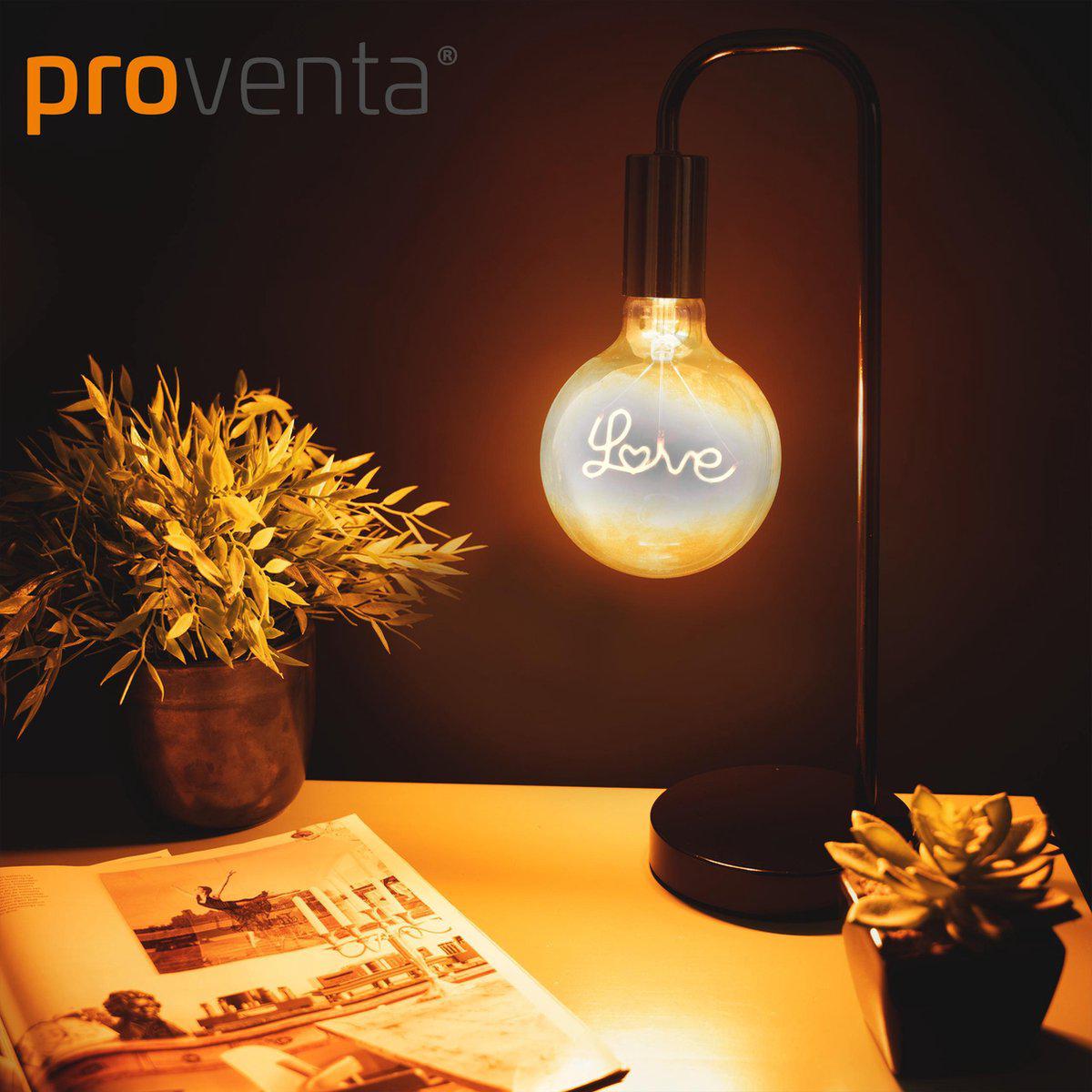 DecoDim Mega LED Lamp met tekst E27 - Love - Dimbaar extra warm wit - Globe - LED.nl