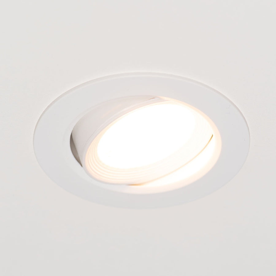LED's Light 3-pack DimPro LED Recessed Spotlights White - Ø 68mm - Tiltable - Dimmable - Warm white - LED.nl