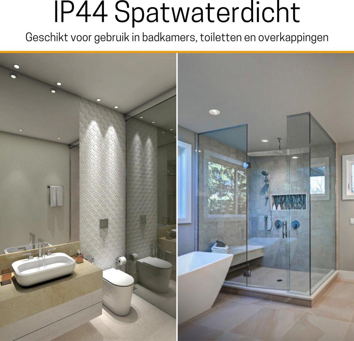 DimToWarm LED Inbouwspot nikkel - Ø68mm - Kantelbaar - Dimbaar warm wit licht - CRI95 - LED.nl