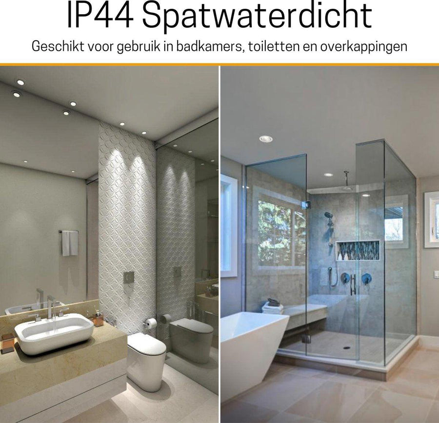 6 PACK - LED's Light Pro LED Inbouwspot Nikkel - DimToWarm - Ø 68mm - Kantelbaar - Warm wit licht - CRI95 Inbouwspots LED.nl