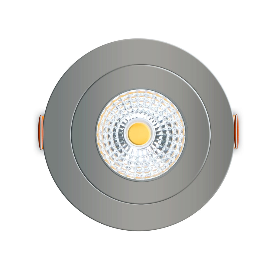 6 PACK - LED's Light Pro LED Inbouwspot Nikkel - DimToWarm - Ø 68mm - Kantelbaar - Warm wit licht - CRI95 Inbouwspots LED.nl