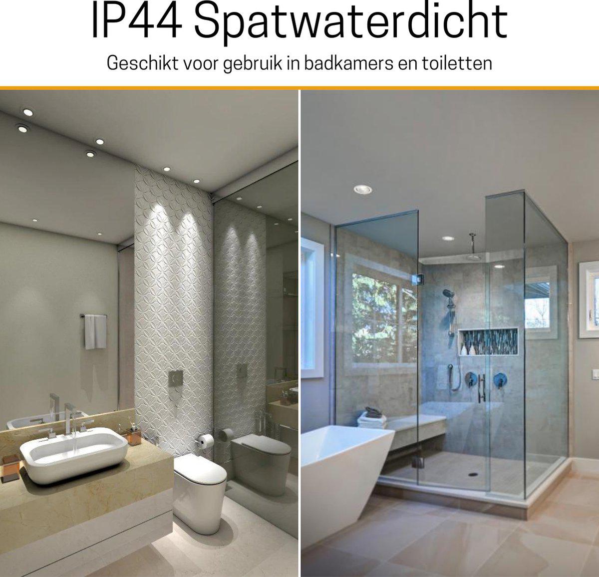 DimToWarm LED Inbouwspot zwart - Ø68mm - Kantelbaar - Dimbaar warm wit licht - CRI95 - LED.nl
