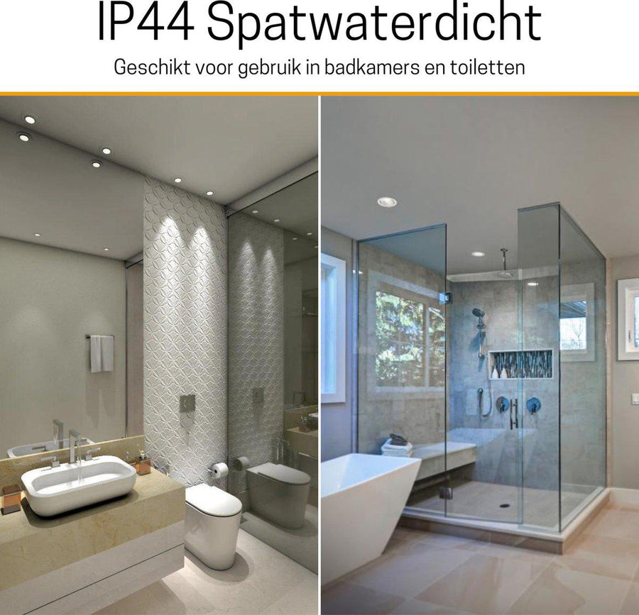 3 PACK - LED's Light Pro LED Inbouwspot Zwart - DimToWarm - Ø 68mm - Kantelbaar - Warm wit licht - CRI95- Dimbaar Inbouwspots LED.nl