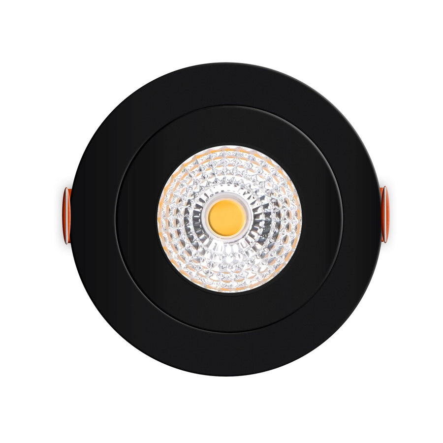 3 PACK - LED's Light Pro LED Inbouwspot Zwart - DimToWarm - Ø 68mm - Kantelbaar - Warm wit licht - CRI95- Dimbaar Inbouwspots LED.nl