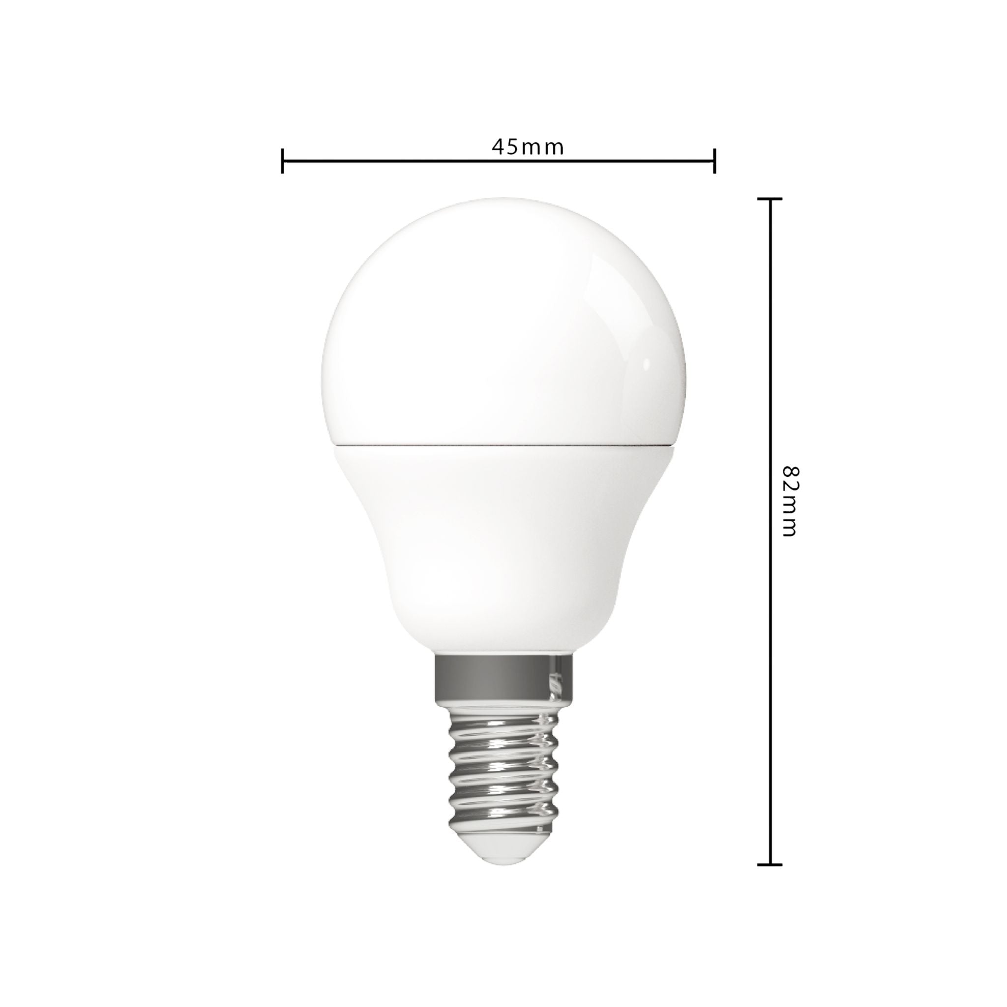 DimToWarm LED Lamp E14 - Mat - Dimbaar naar extra warm wit - 4.5W (40W) - G45 Kogel - LED.nl
