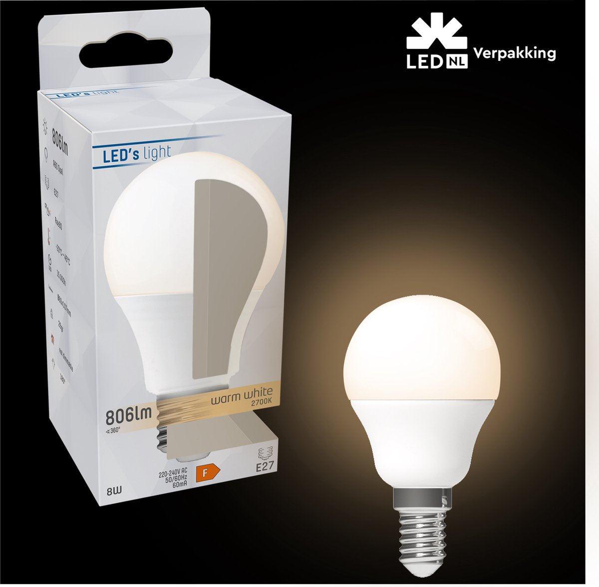 DimToWarm LED Lamp E14 - Mat - Dimbaar naar extra warm wit - 4.5W (40W) - G45 Kogel - LED.nl
