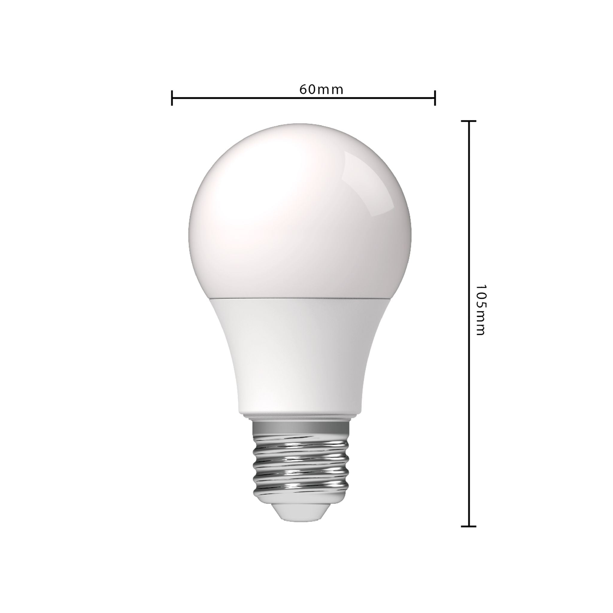 DimToWarm LED Lamp E27 - Mat - Dimbaar naar extra warm wit - 8W (60W) - LED.nl