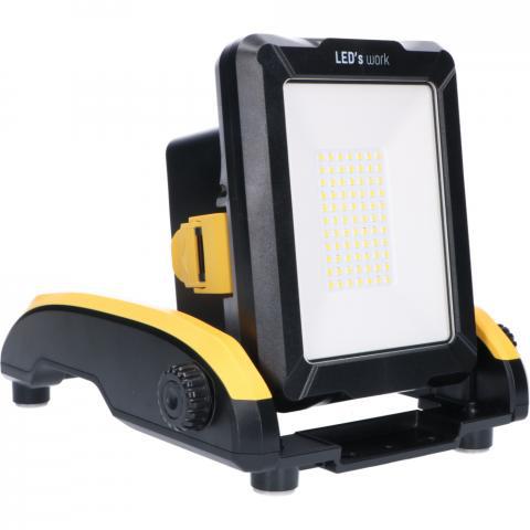 Draadloze LED bouwlamp – Werkt op accu van Makita, Bosch, Dewalt, Milwaukee, Metabo – IP54 - LED.nl