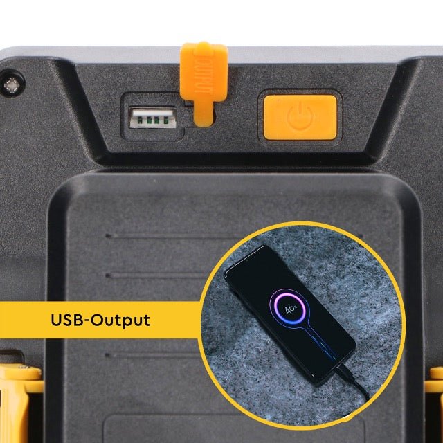Draadloze LED bouwlamp – Werkt op accu van Makita, Bosch, Dewalt, Milwaukee, Metabo – IP54 - LED.nl
