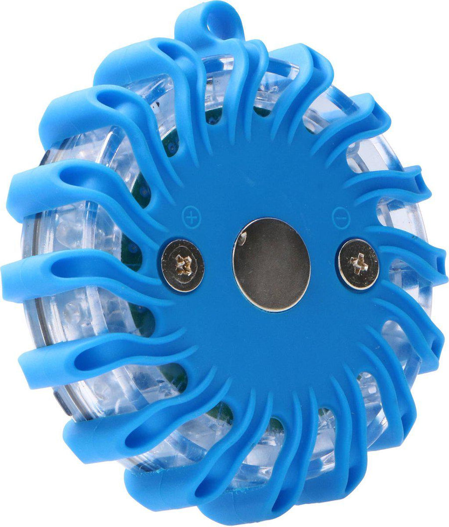 Draadloze LED Zwaailamp Blauw op batterijen - 9 standen - Magnetisch & Waterdicht Noodverlichting LED.nl