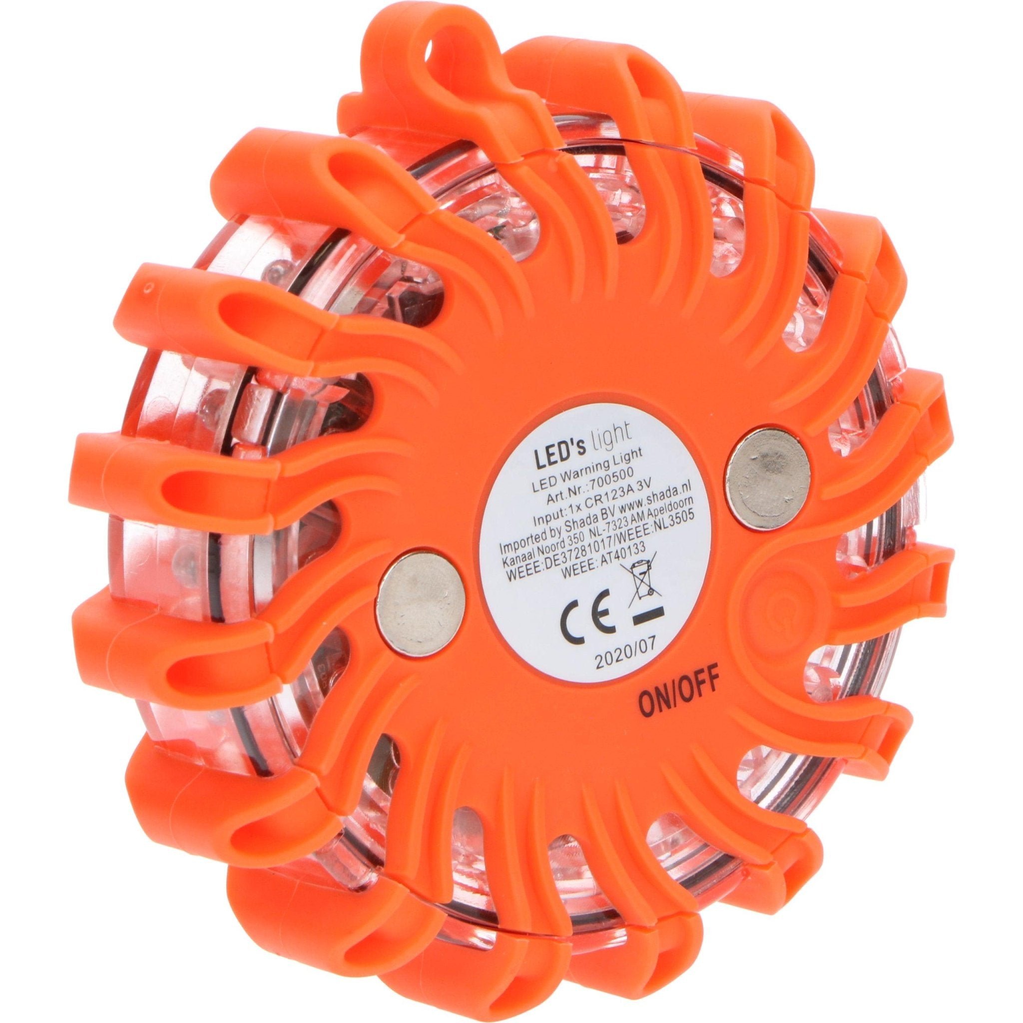 Draadloze LED Zwaailamp Rood op batterijen - 9 standen - Magnetisch & Waterdicht - LED.nl