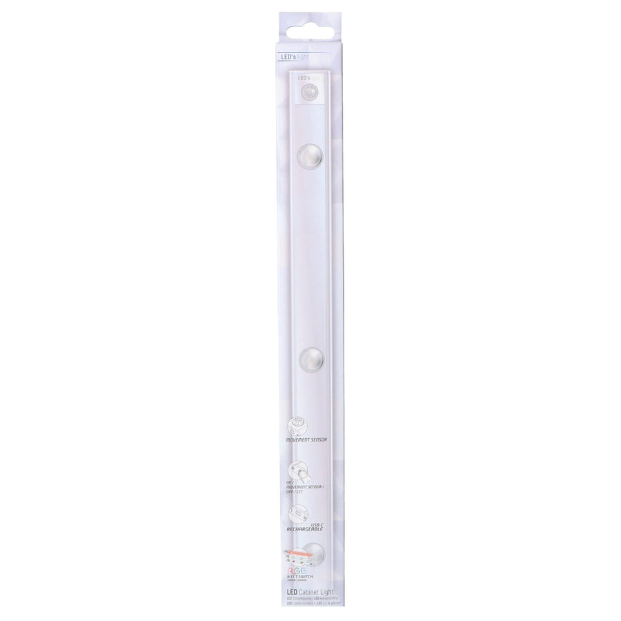 LED's Light EasyFix Kastverlichting onderbouwverlichting met Bewegingssensor - RGB functie - 3 lichtpunten - Draadloos en oplaadbaar - 35 cm Kastverlichting LED.nl