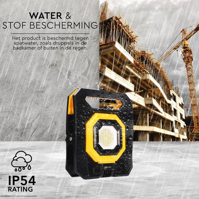 LED's Work Rechargeable Work Light 1500 - Rechargeable with battery - Wireless - IP54 waterproof - LED.nl