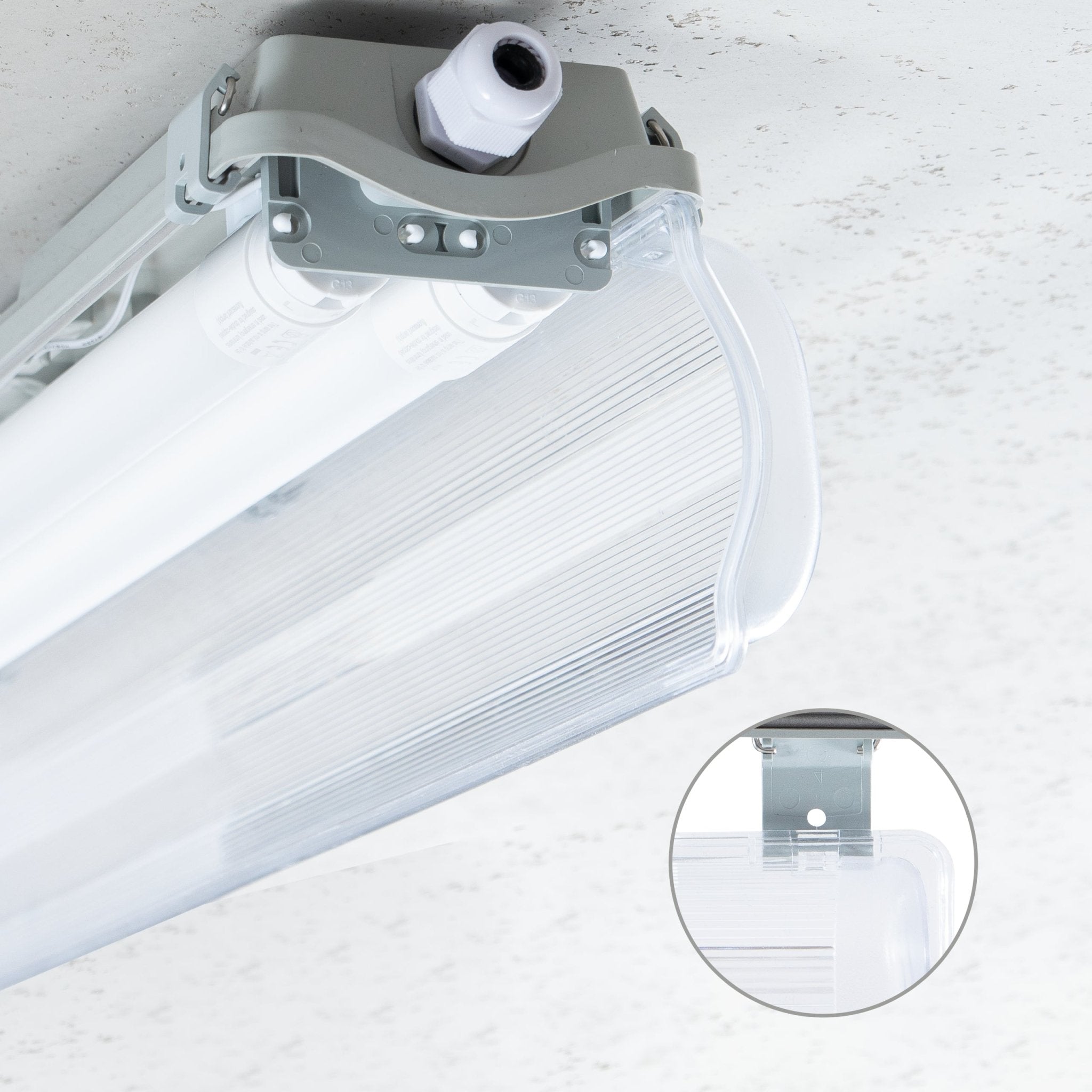 EasySave LED TL verlichting 150 cm - Dubbel armatuur incl. 2 LED TL buizen - IP65 - LED.nl
