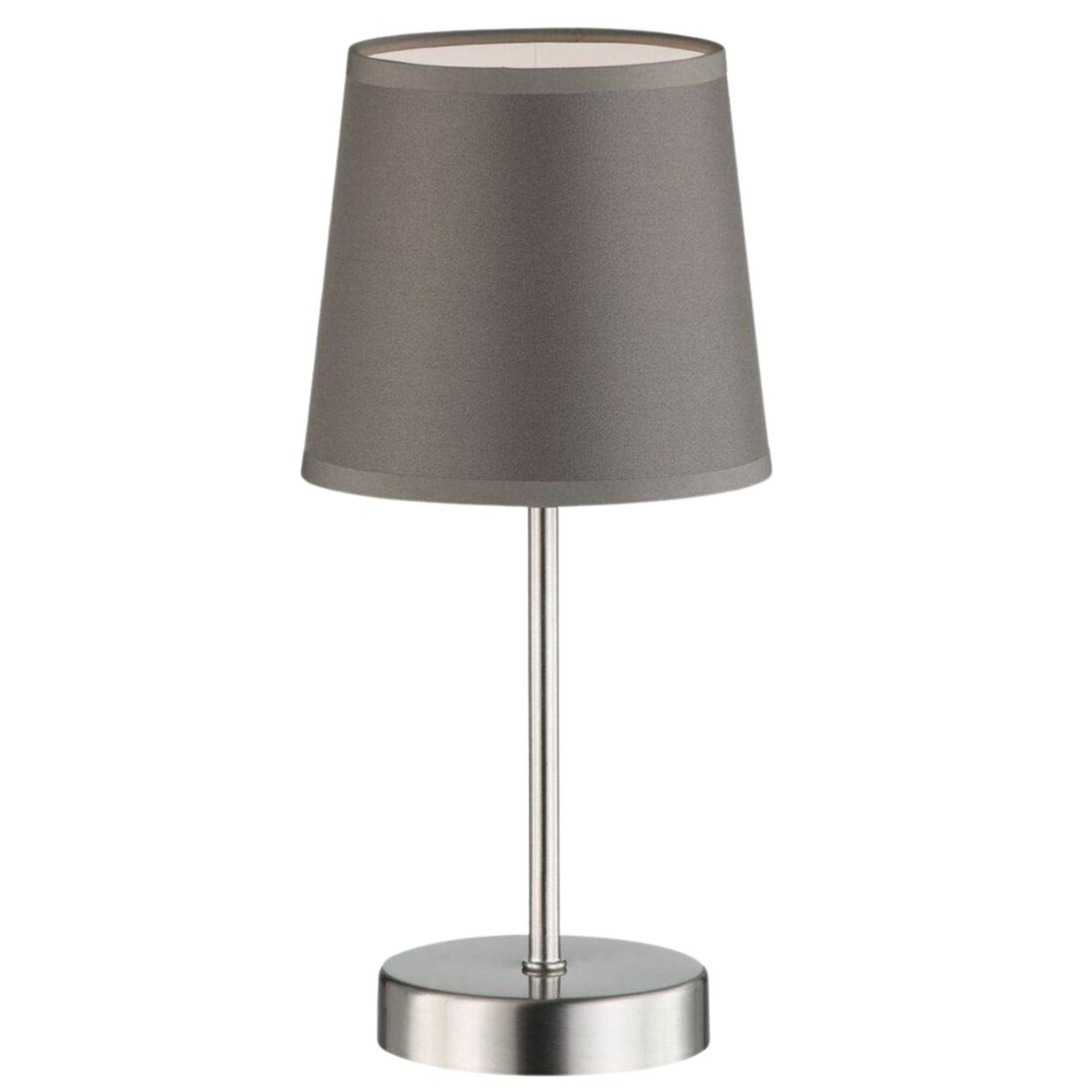 Eleganto LED Tafellamp met voetschakelaar - E14 fitting - Grijs - 32 cm - LED.nl