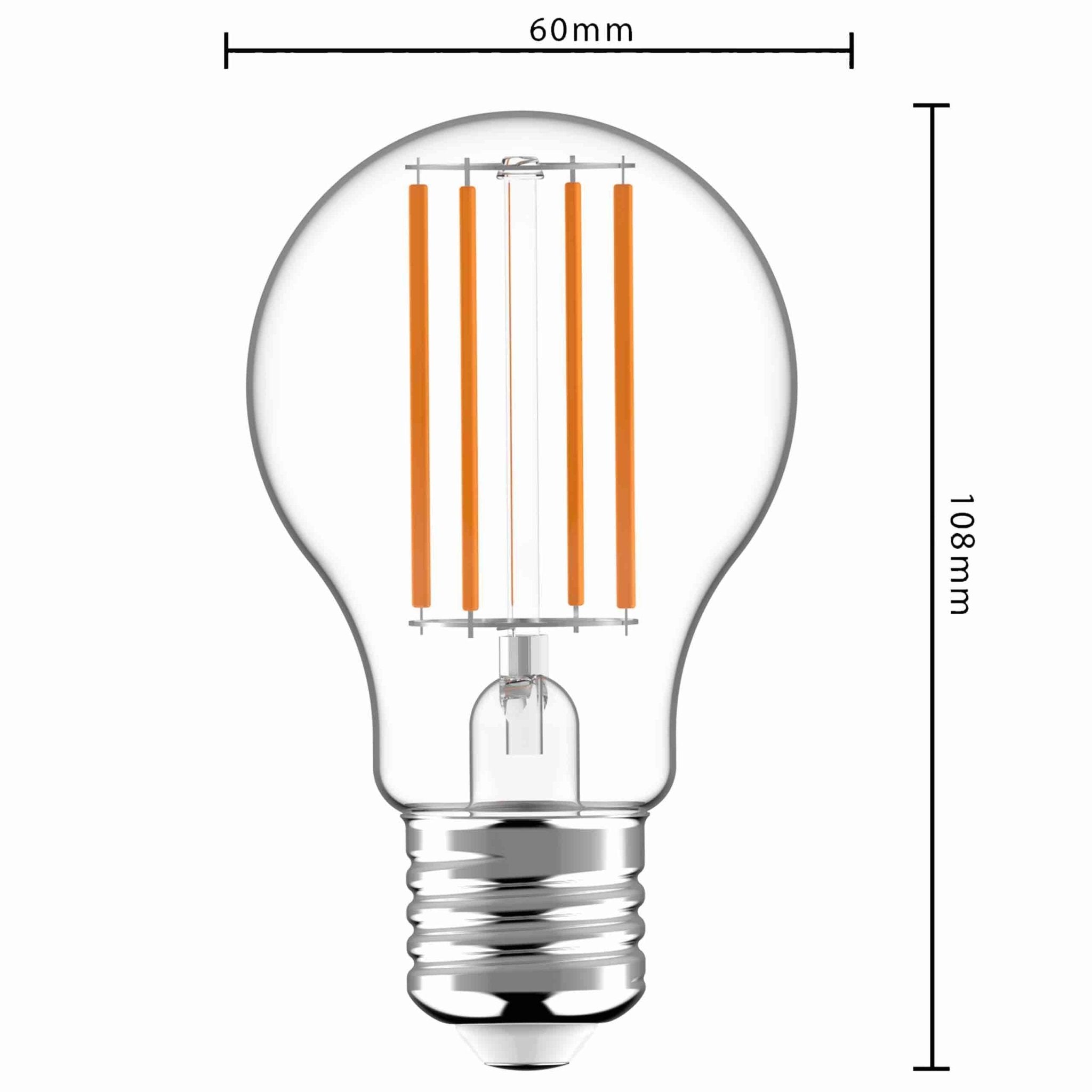 Elite LED Filament Lamp E27 Helder - Gaan tot 25 jaar mee - Warm wit - 2.2W vervangt 40W - LED.nl