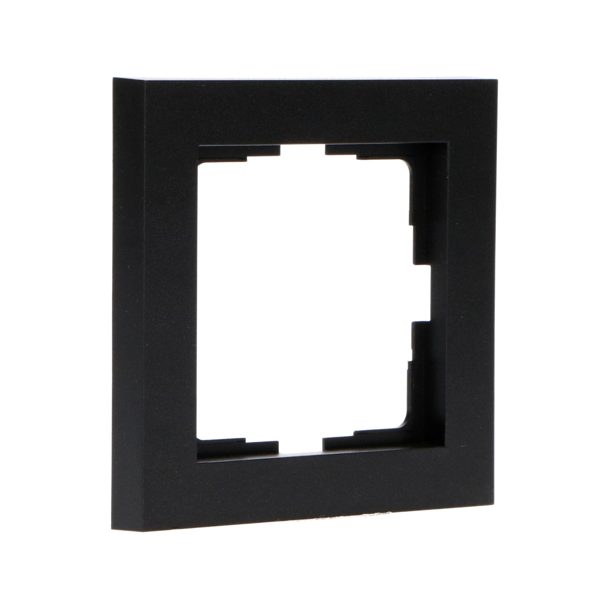 Enkel frame zwart voor wandcontactdoos - 55 x 55 mm - LED.nl