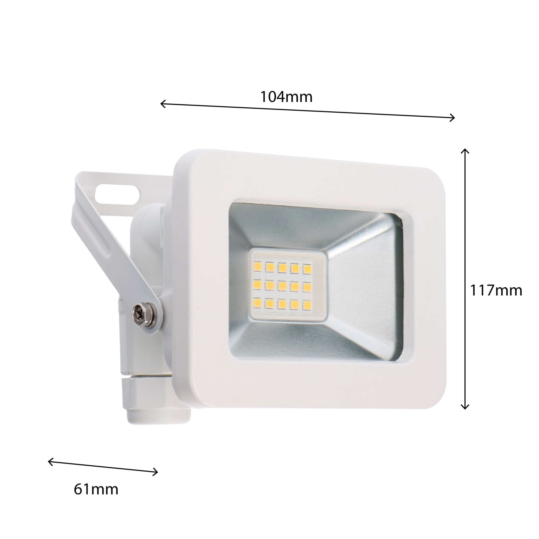 FastFix LED Schijnwerper 10W - IP65 - voor binnen en buiten - 1100 lm - Wit - LED.nl