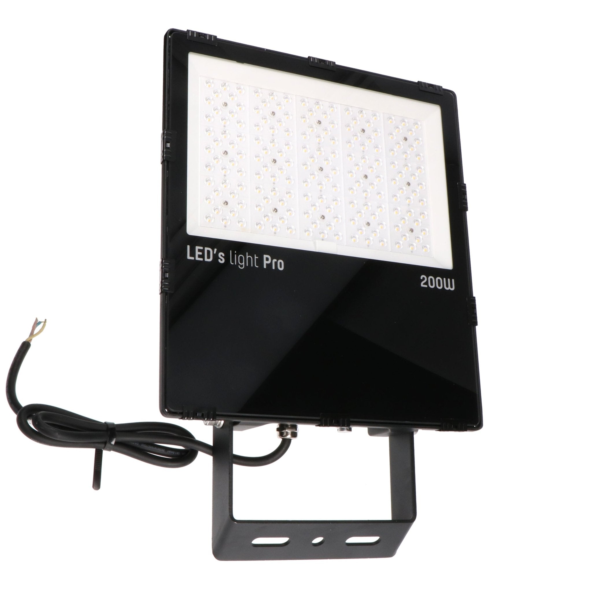 HeavyDuty LED Schijnwerper 200W - Waterdicht (IP66) & Corrosiebestendig (C4) - Zwart breedstraler - LED.nl