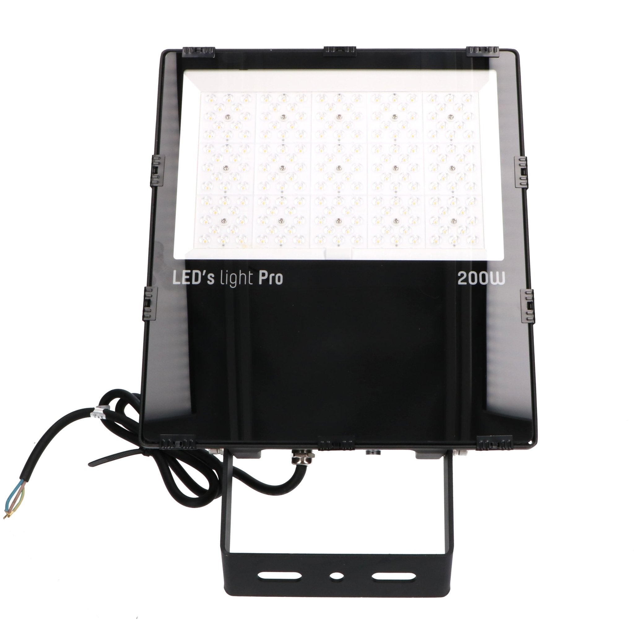 HeavyDuty LED Schijnwerper 200W - Waterdicht (IP66) & Corrosiebestendig (C4) - Zwart breedstraler - LED.nl