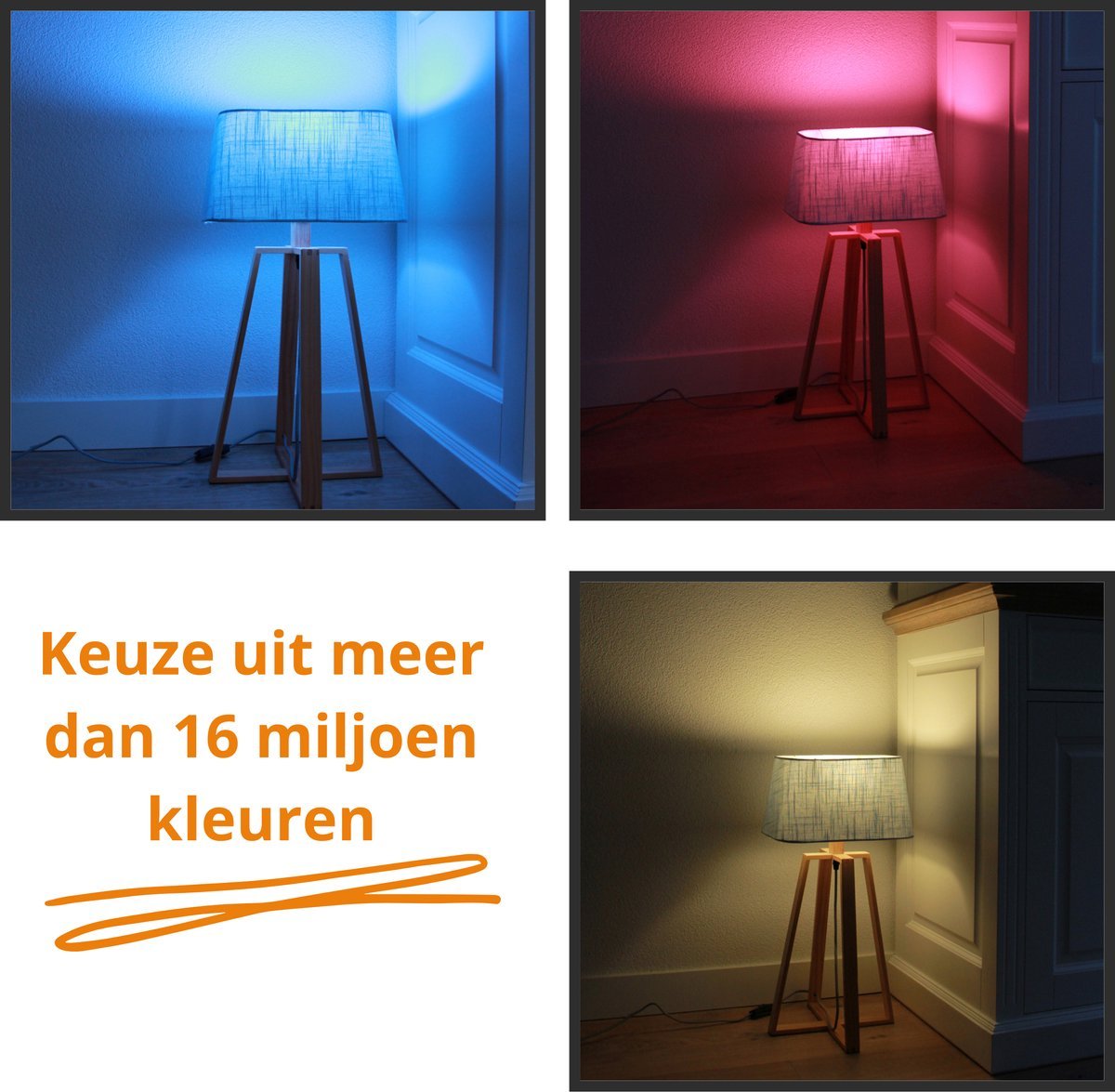 IDINIO Smart LED Spot GU10 - White & Color - Dimbaar - Bedienbaar met App - LED.nl