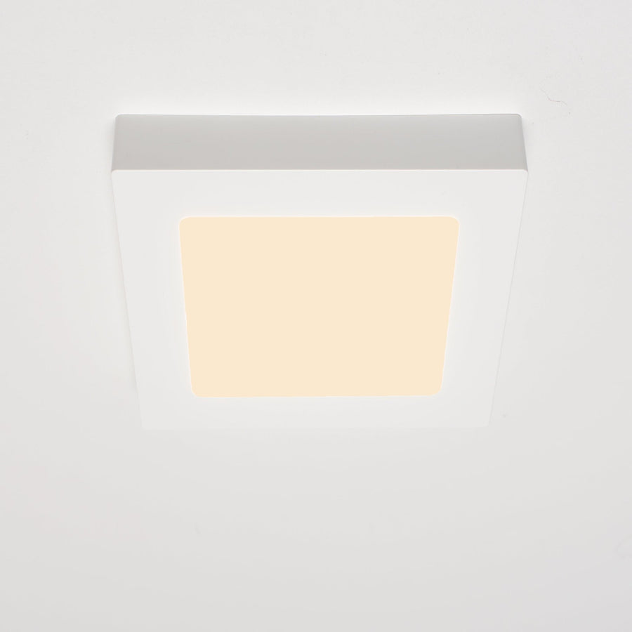 LED's Light LED Inbouwspot opbouwspot vierkant 15 cm - CCT - Dimbaar - Inbouw en opbouw - 1200 lm - Zaagmaat 147×147mm – Wit Plafondlampen LED.nl