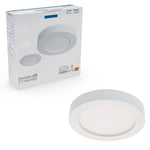 LED's Light Inbouw/Opbouw LED Plafondlamp 15W 1500lm CCT 3000K/4000K/6000K – Zaagmaat Ø 200mm – Wit – Dimbaar Plafondlampen LED.nl