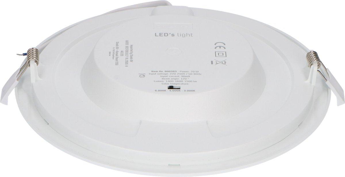 Inbouw/Opbouw LED Plafondlamp CCT Ø 22 cm rond - Dimbaar - warm en koud wit - LED.nl