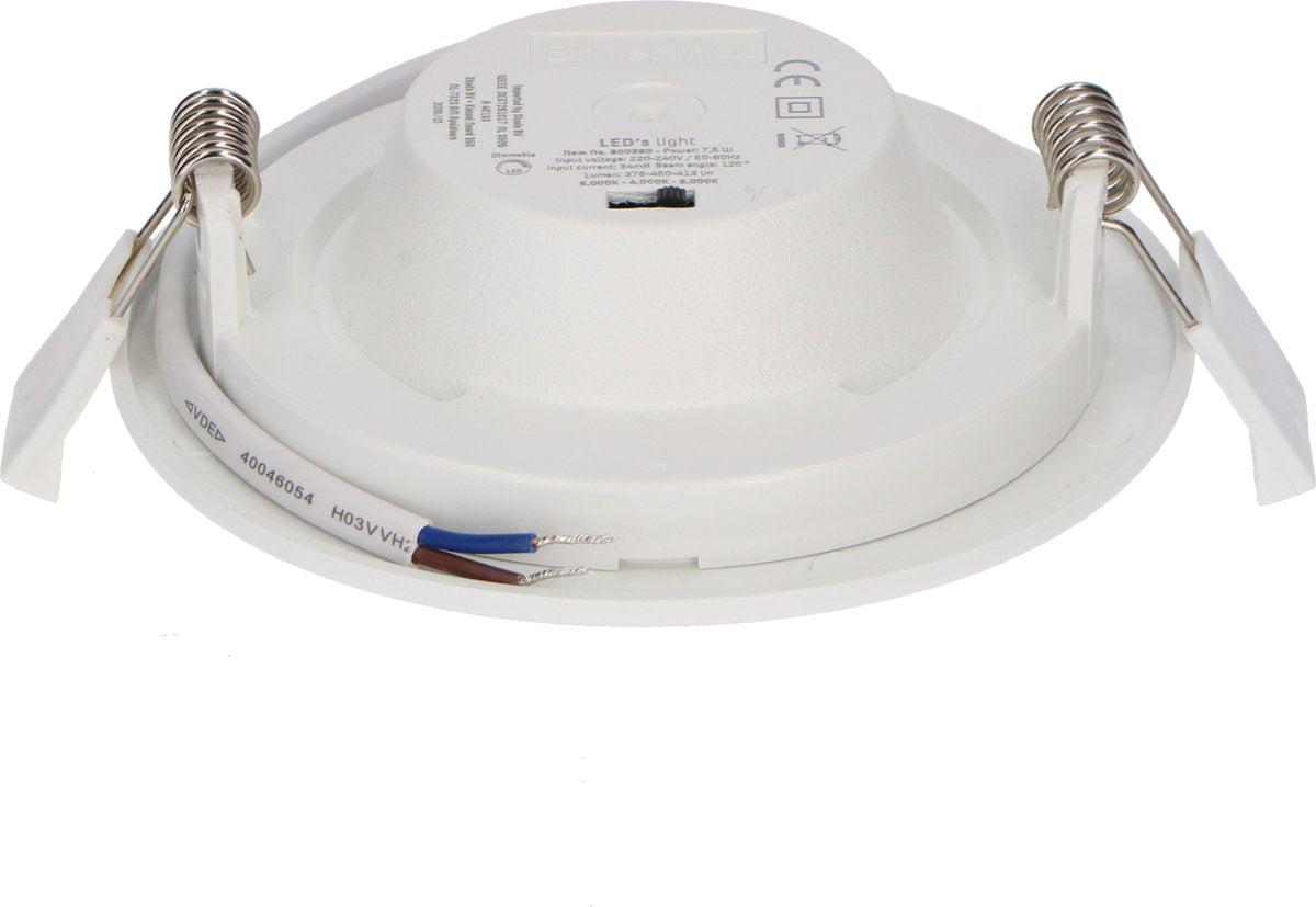 Inbouw/Opbouw LED Plafondspot CCT Ø 10 cm - Dimbaar - warm en koud wit - LED.nl