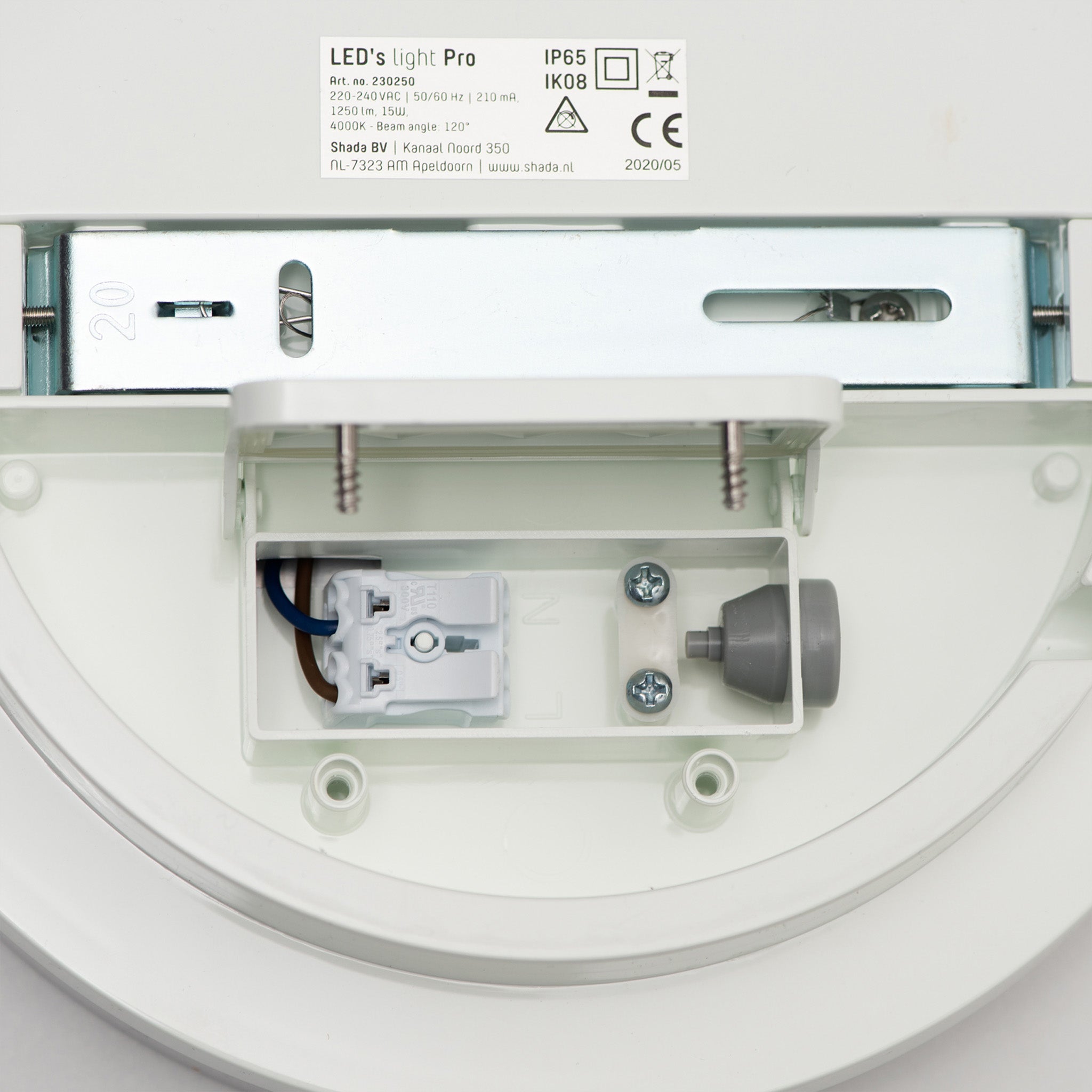Industrial Waterdichte LED Plafondlamp ø 33 cm - Voor Binnen & Buiten - Koel wit - LED.nl