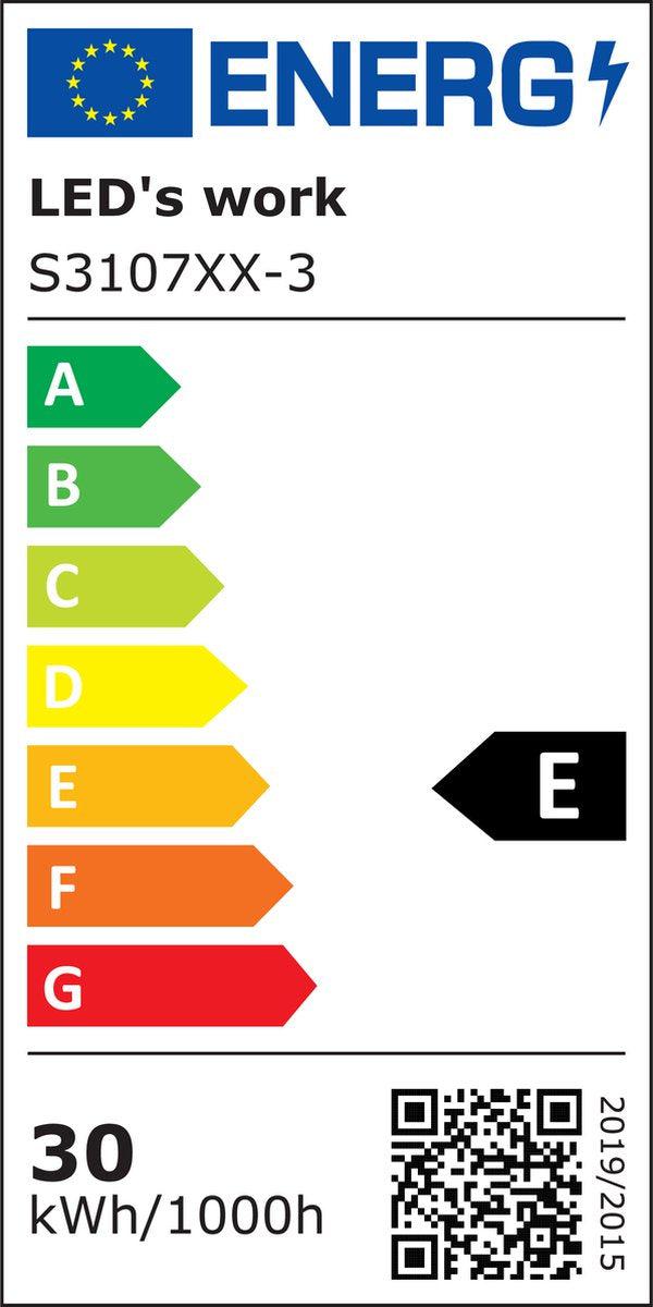 LED-Arbeitsleuchte 3300 – faltbar und neigbar – 3 Meter Kabel – IP65 – 30 W - LED.de