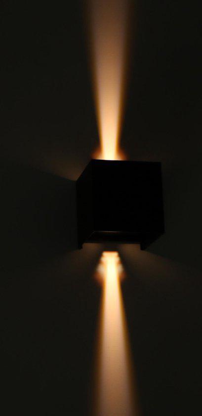 Kubus LED Wandlamp buiten - 2 lichts - Dimbaar warm wit licht - IP65 Waterdicht - Wit - LED.nl