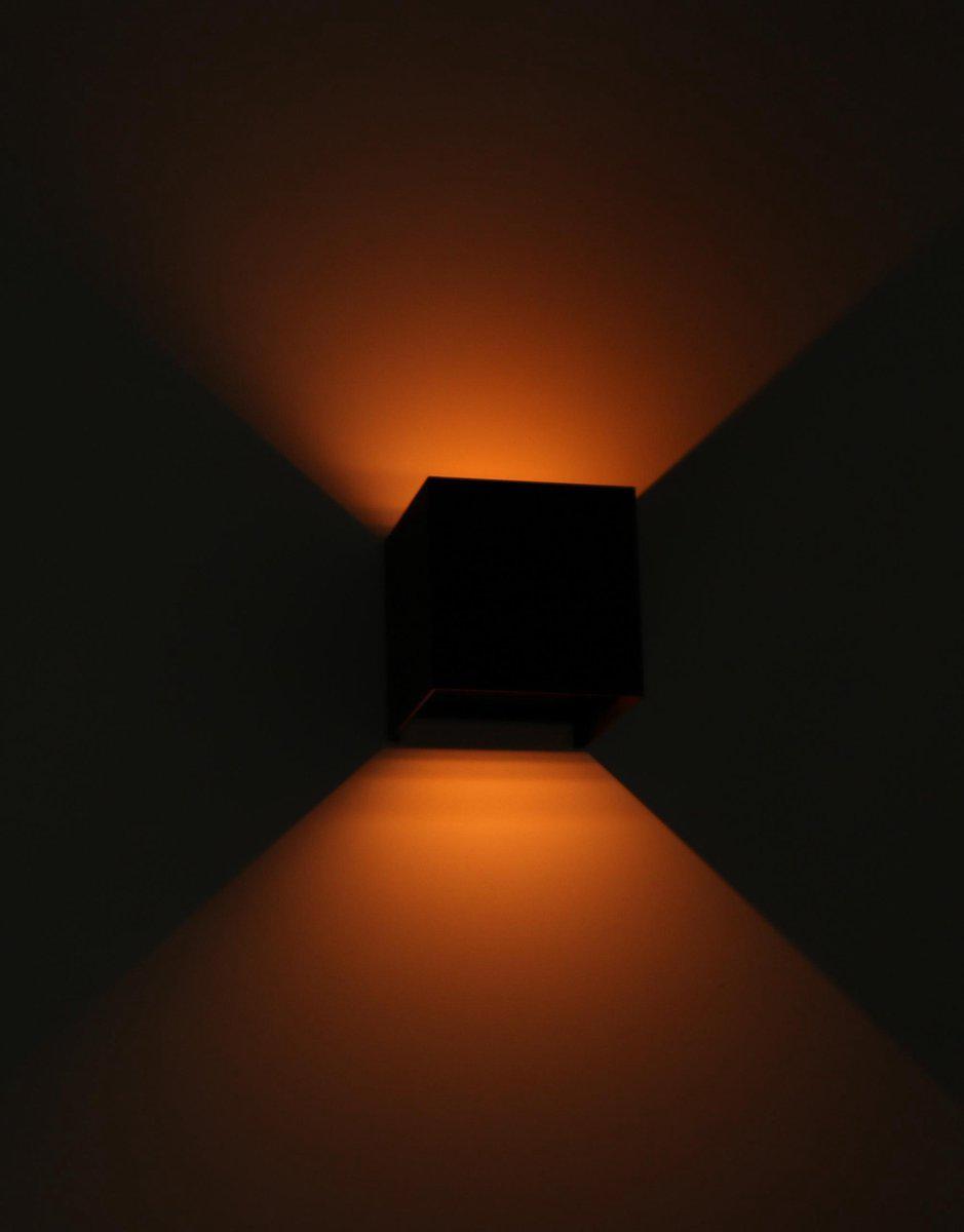 Kubus LED Wandlamp buiten - 2 lichts - Dimbaar warm wit licht - IP65 Waterdicht - Wit - LED.nl